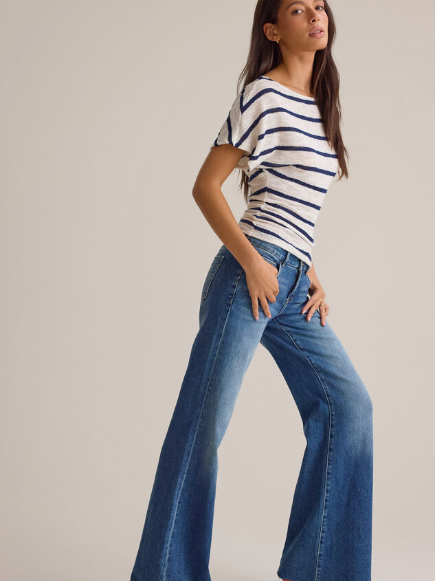 Emersyn Striped Fitted Top Detail 3 - AS Kids
