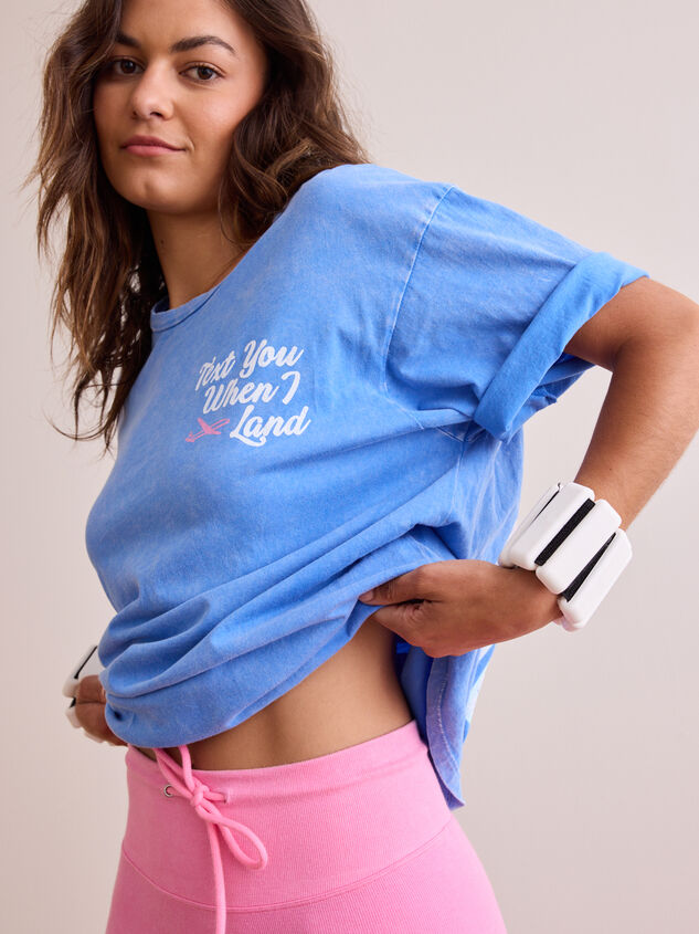 Text You When I Land Oversized Tee Detail 5 - ALTAR'D STATE KIDS