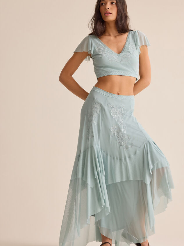 Carlin Ruffle Maxi Skirt Detail 3 - AS Kids