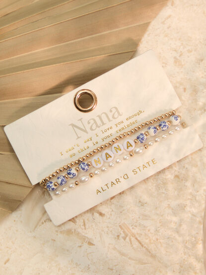 Nana Painted Bead Bracelet Set - ALTAR'D STATE KIDS