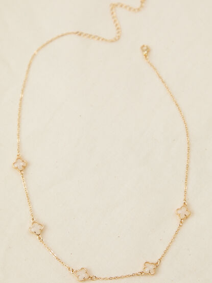 Crystal Clover Chain Necklace - ALTAR'D STATE KIDS