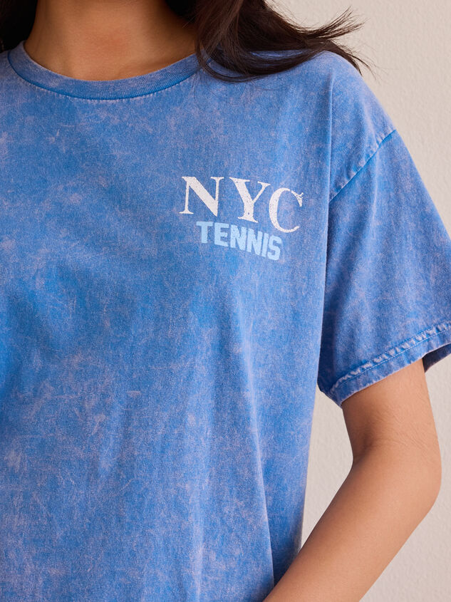 NYC Tennis Oversized Tee Detail 2 - AS Kids