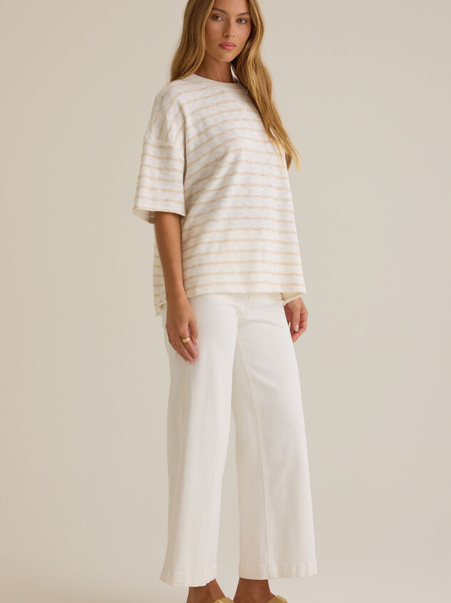 Hayden Oversized Stripe Tee Detail 3 - ALTAR'D STATE KIDS