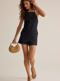 Wren Halter Denim Romper Detail 4 - AS Kids