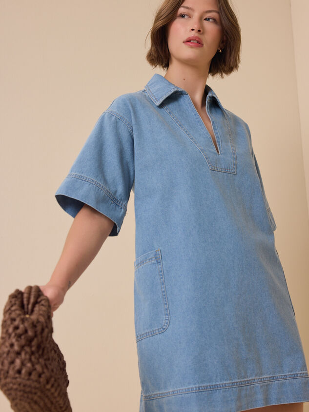 Maya Denim V-Neck Dress - ALTAR'D STATE KIDS