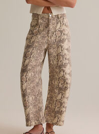 Josie Snake Skin Barrel Pant Detail 5 - AS Kids