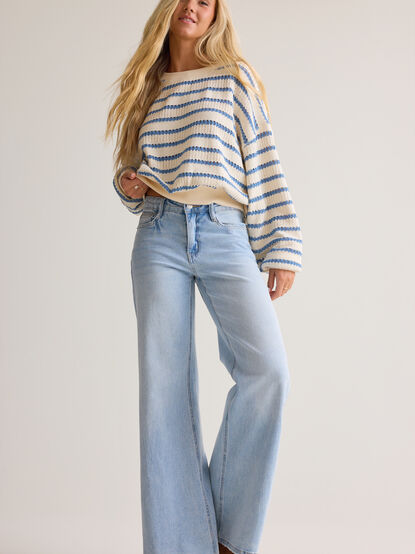 Brooke Textured Striped Top - AS Kids