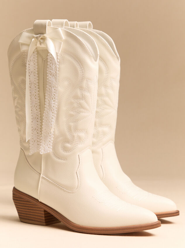 Leila Bow Western Boots - AS Kids