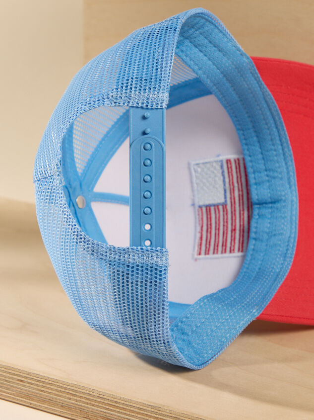 American Flag Trucker Hat Detail 3 - ALTAR'D STATE KIDS