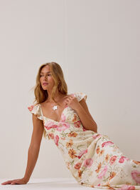 Indy Floral Maxi Dress Detail 6 - AS Kids