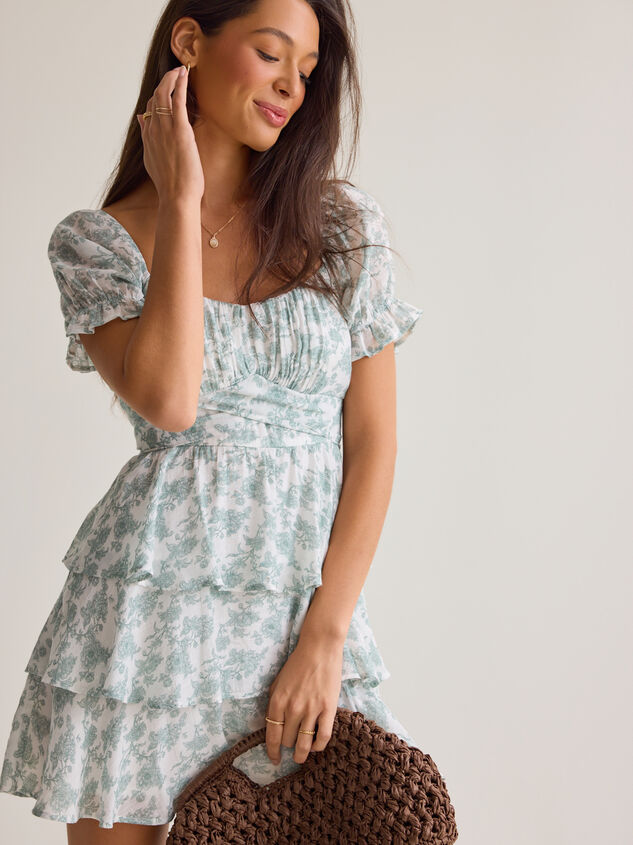 Lavelle Floral Mini Dress Detail 2 - AS Kids