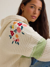 Lilyana Embroidered Hoodie Sweater Detail 6 - AS Kids