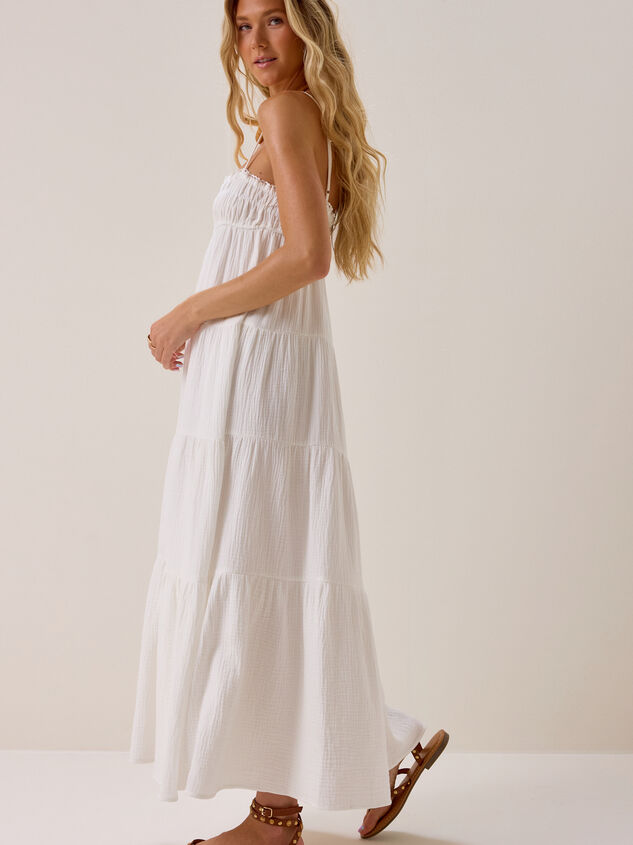 Elle Tiered Babydoll Dress Detail 4 - AS Kids