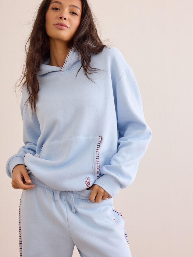 Take It Easy Whipstitch Sweatshirt Detail 3 - AS Kids