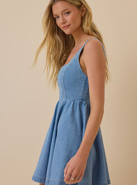 Nae Denim Bow Dress Detail 4 - ALTAR'D STATE KIDS