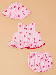 Strawberry Stripe Top with Hat Detail 7 - ALTAR'D STATE KIDS