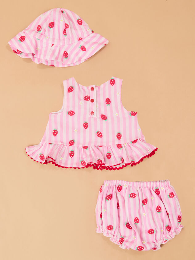 Strawberry Stripe Top with Hat Detail 7 - ALTAR'D STATE KIDS