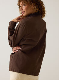 Jacee Canvas Button Down Barn Jacket Detail 8 - AS Kids