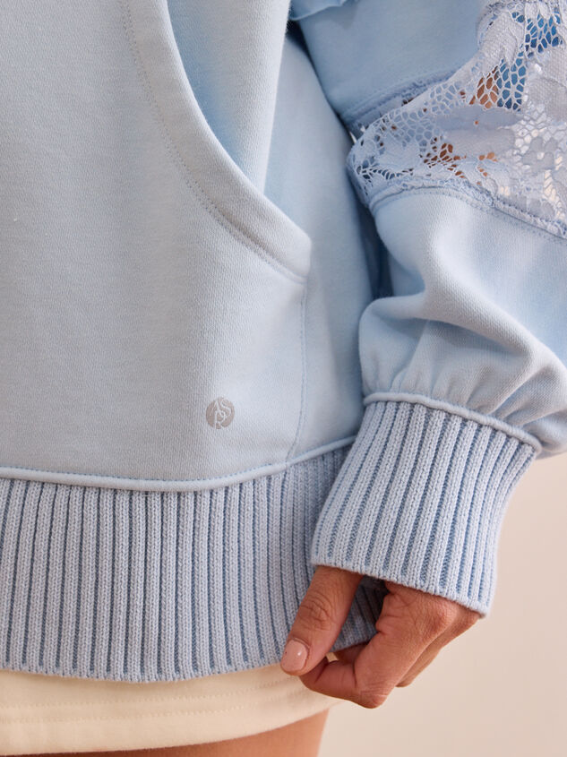 Rhythm Bloom Lace Sleeve Hoodie Detail 5 - ALTAR'D STATE KIDS
