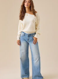 Camilla Asymmetrical Sweater Detail 2 - ALTAR'D STATE KIDS