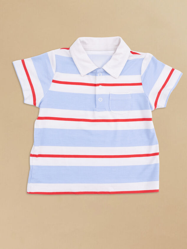 Preston Preppy Rugby Polo with Shorts Set Detail 2 - AS Kids