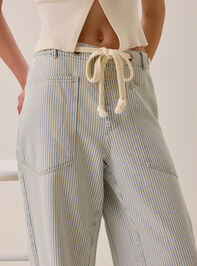 Laine Striped Barrel Jeans Detail 2 - AS Kids