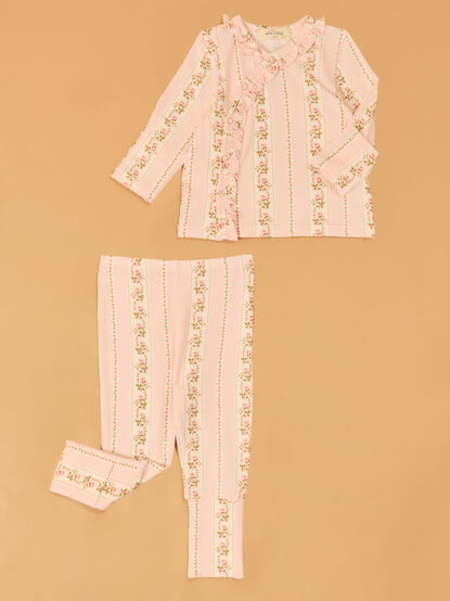 Antoinette Floral Snap Top Set - AS Kids