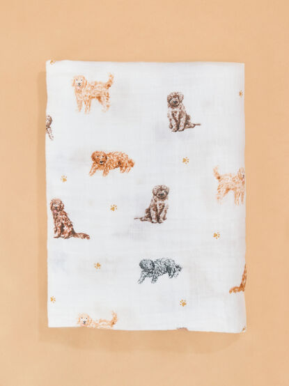 Doodle Swaddle & Rattle Set by Mudpie - ALTAR'D STATE KIDS