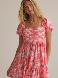 Collie Puff Sleeve Mini Dress Detail 2 - AS Kids