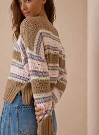 Adley Striped Sweater Detail 5 - AS Kids