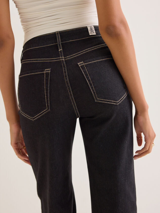 Janae Mid Rise Contrast Pipe Jean Detail 6 - AS Kids