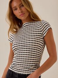 Revel Stripe Boatneck Top - AS Kids