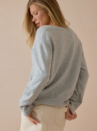 Flynn V Neck Pullover Sweater Detail 6 - AS Kids