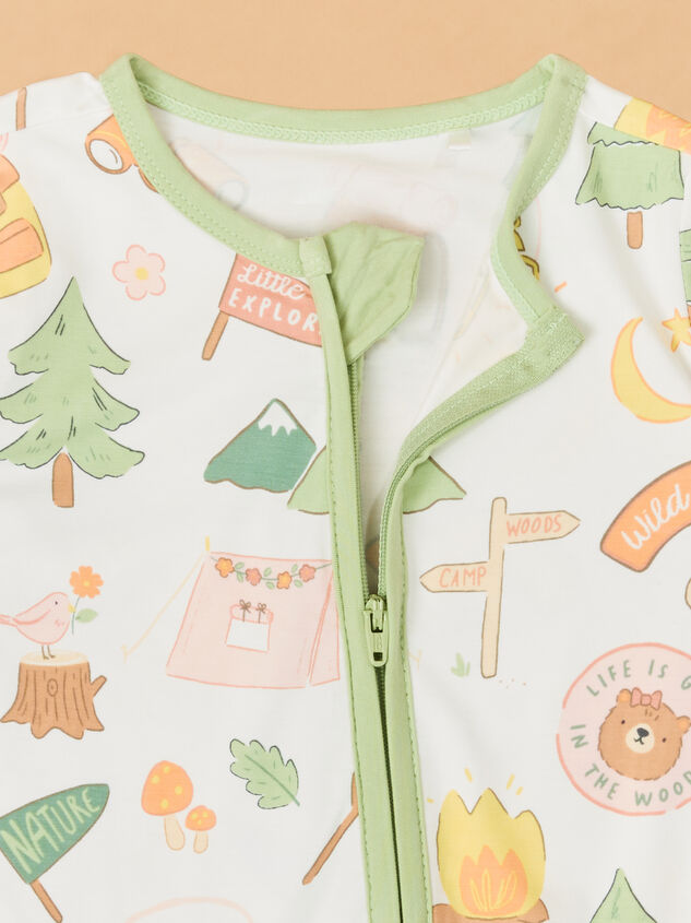 Camping Long Sleeve Romper Detail 3 - AS Kids