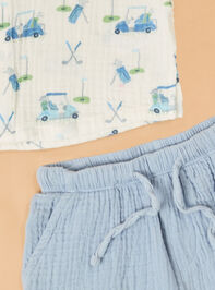 Golf Cart Polo Toddler Set Detail 4 - ALTAR'D STATE KIDS