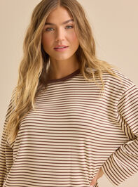 Kalliope Stripe Crewneck Detail 2 - ALTAR'D STATE KIDS