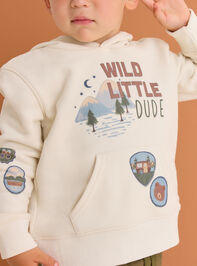 Wild Dude Graphic Hoodie Detail 2 - AS Kids