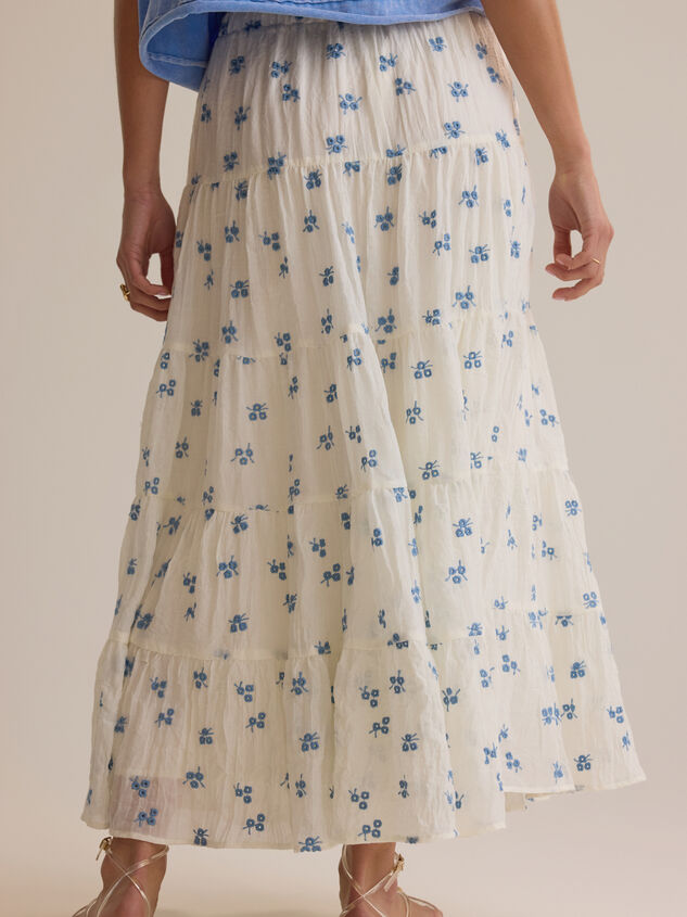 Jackie Embroidered Midi Skirt Detail 5 - AS Kids