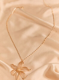 Open Floral Statement Necklace Detail 3 - AS Kids