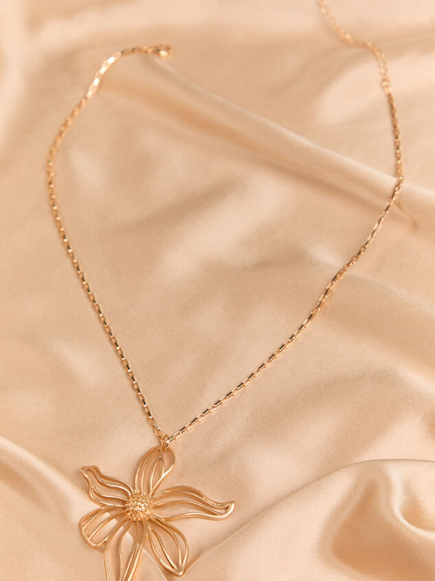 Open Floral Statement Necklace Detail 3 - AS Kids