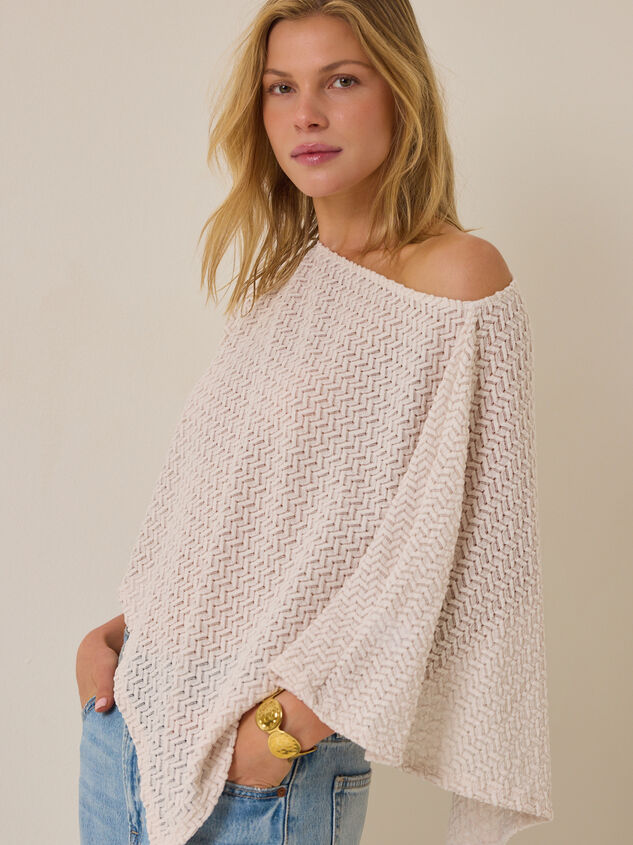 Larken Knit Poncho Detail 4 - AS Kids