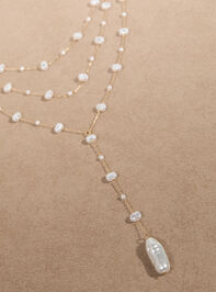 Layered Pearl Lariat Necklace - ALTAR'D STATE KIDS