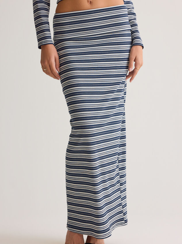 Lisa Striped Maxi Skirt Detail 4 - AS Kids