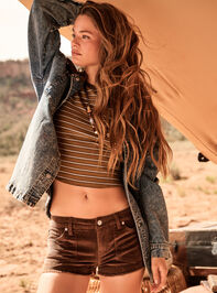 Laura Denim Barn Jacket Detail 3 - AS Kids