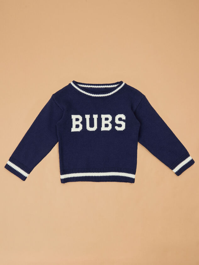 Bubs Collegiate Sweater Detail 3 - AS Kids
