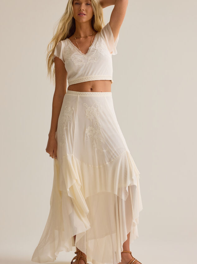 Carlin Ruffle Maxi Skirt Detail 5 - AS Kids