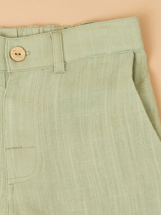 Rowan Linen Shorts Detail 2 - ALTAR'D STATE KIDS