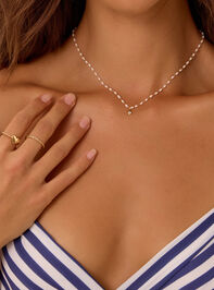 Ivory Blossom Teardrop Necklace - AS Kids