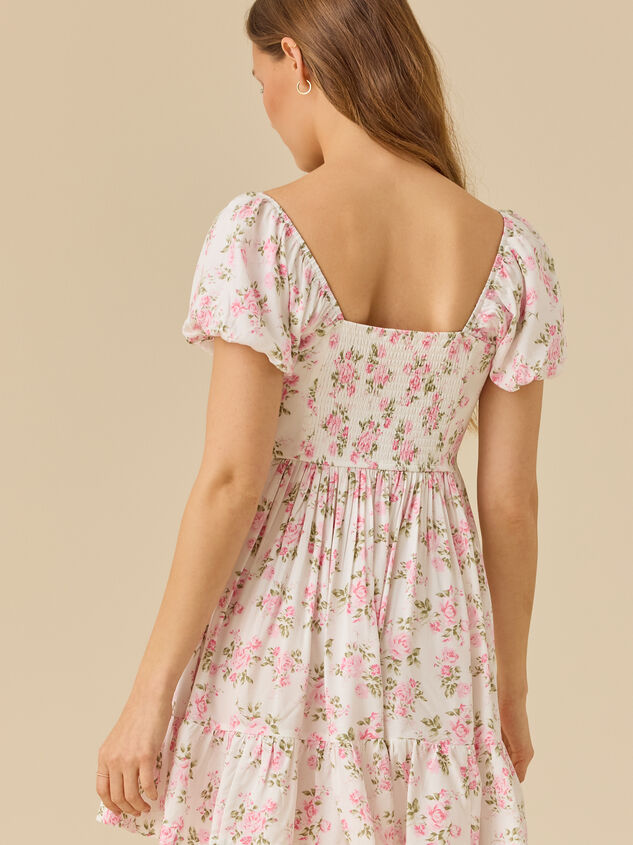 Nyra Floral Mini Dress Detail 4 - ALTAR'D STATE KIDS
