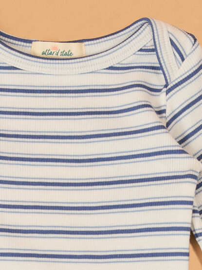 Louis Striped Long Sleeve Bodysuit - AS Kids